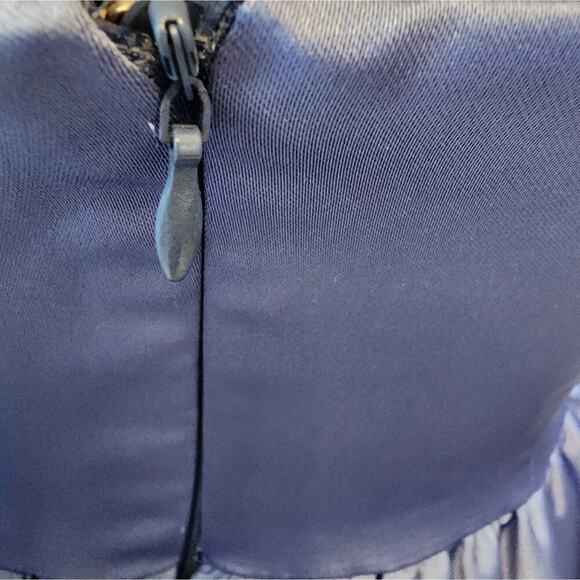 GIGIIS NEW ANGY SECONDO BLUE DRESS RETAIL $395 - Picture 8 of 9